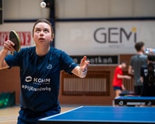 <p>Ania Węgrzyn na treningu w hali UE Wrocław</p>
